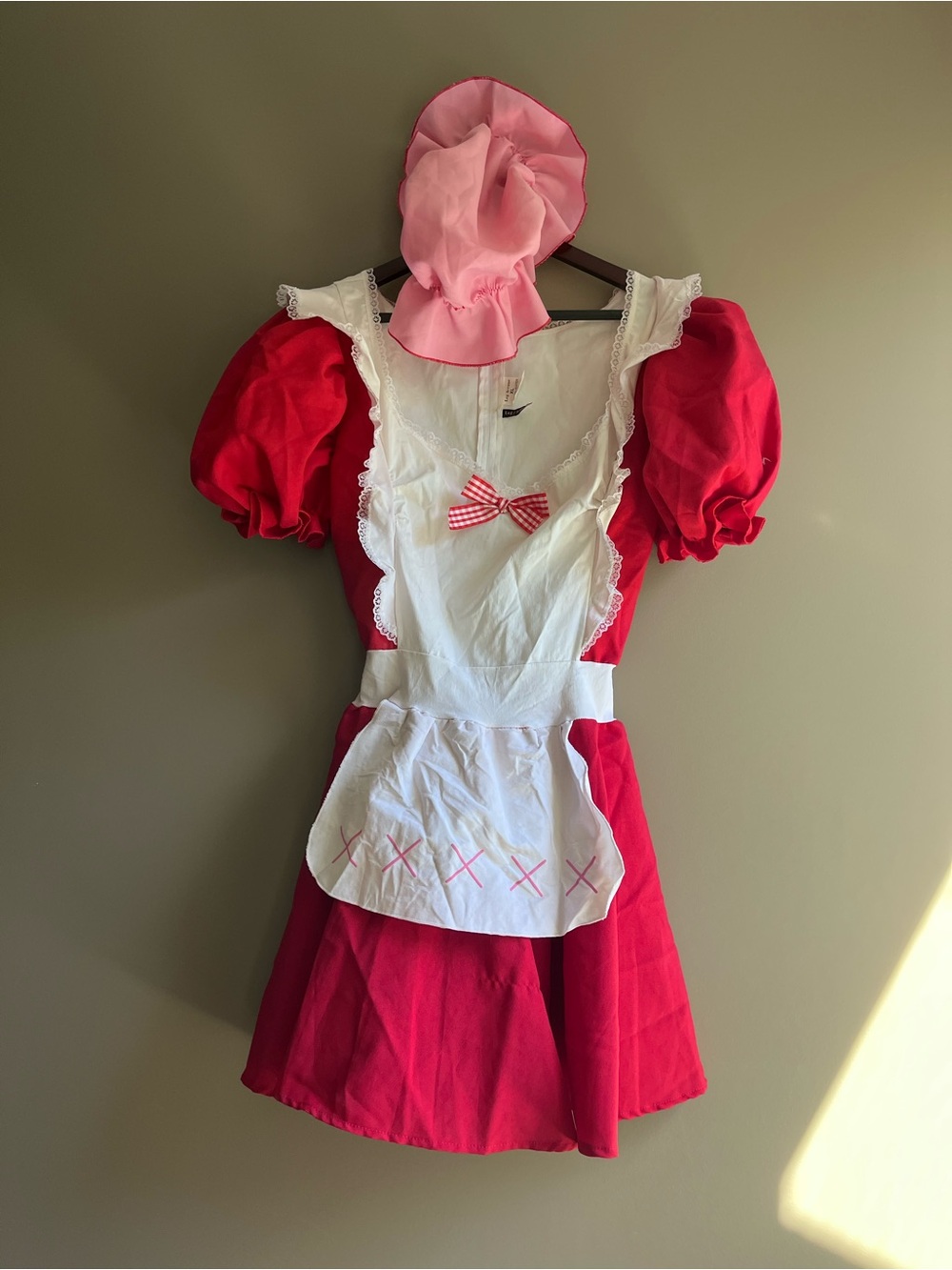 Strawberry shortcake country girl Storybook Costume dress adult women XL Leg Ave